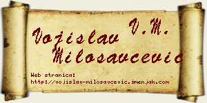 Vojislav Milosavčević vizit kartica